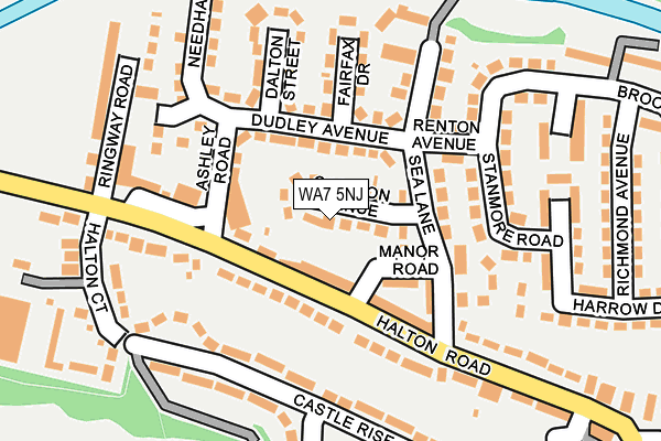 WA7 5NJ map - OS OpenMap – Local (Ordnance Survey)