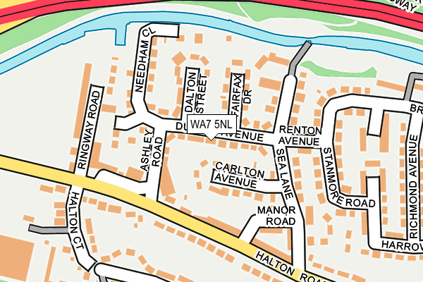 WA7 5NL map - OS OpenMap – Local (Ordnance Survey)