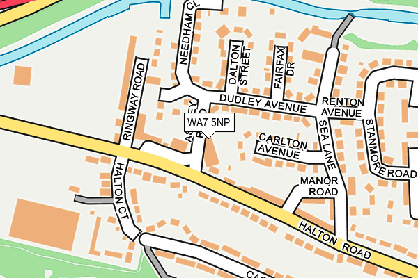 WA7 5NP map - OS OpenMap – Local (Ordnance Survey)