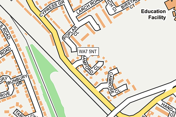 WA7 5NT map - OS OpenMap – Local (Ordnance Survey)