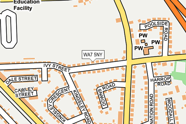 WA7 5NY map - OS OpenMap – Local (Ordnance Survey)