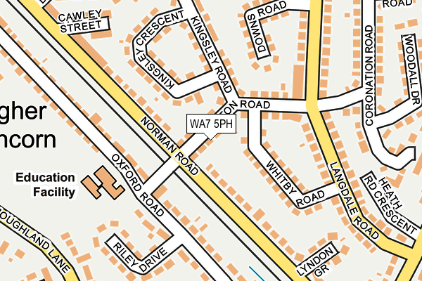 WA7 5PH map - OS OpenMap – Local (Ordnance Survey)