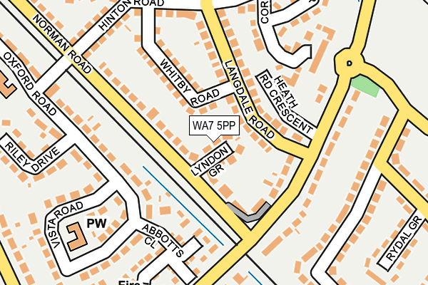 WA7 5PP map - OS OpenMap – Local (Ordnance Survey)