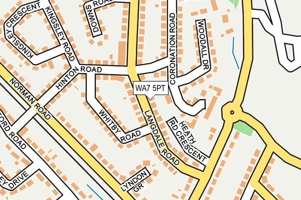 WA7 5PT map - OS OpenMap – Local (Ordnance Survey)