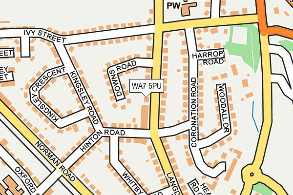 WA7 5PU map - OS OpenMap – Local (Ordnance Survey)