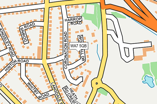 WA7 5QB map - OS OpenMap – Local (Ordnance Survey)