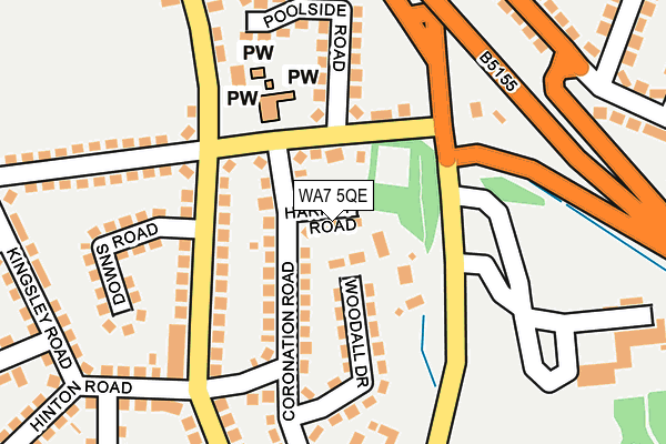 WA7 5QE map - OS OpenMap – Local (Ordnance Survey)