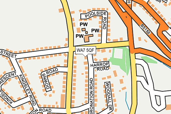 WA7 5QF map - OS OpenMap – Local (Ordnance Survey)