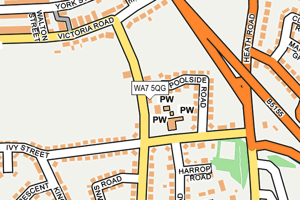 WA7 5QG map - OS OpenMap – Local (Ordnance Survey)