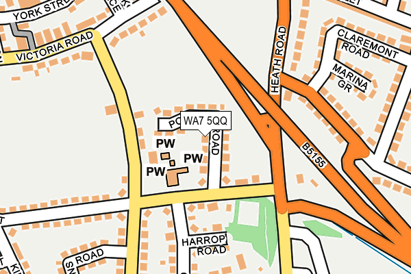 WA7 5QQ map - OS OpenMap – Local (Ordnance Survey)