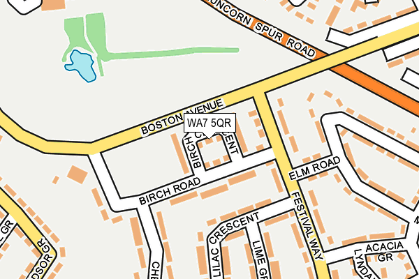 WA7 5QR map - OS OpenMap – Local (Ordnance Survey)