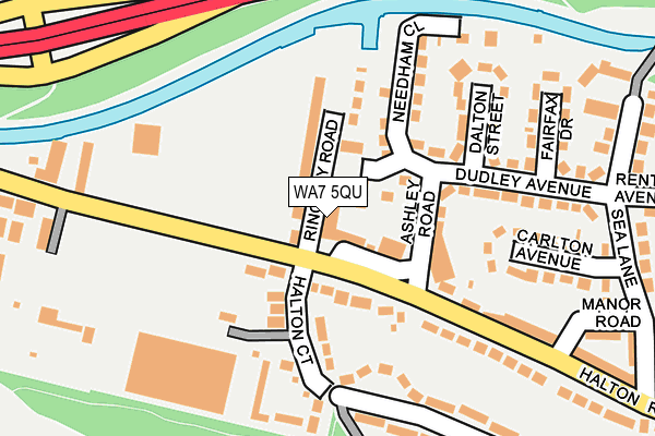 WA7 5QU map - OS OpenMap – Local (Ordnance Survey)