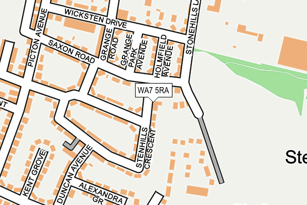 WA7 5RA map - OS OpenMap – Local (Ordnance Survey)