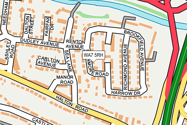 WA7 5RH map - OS OpenMap – Local (Ordnance Survey)