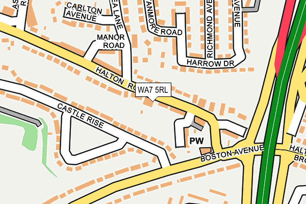 WA7 5RL map - OS OpenMap – Local (Ordnance Survey)