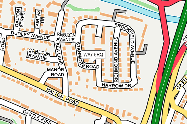 WA7 5RQ map - OS OpenMap – Local (Ordnance Survey)