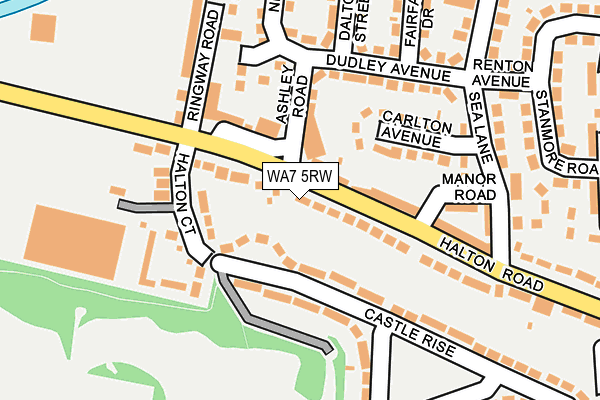 WA7 5RW map - OS OpenMap – Local (Ordnance Survey)