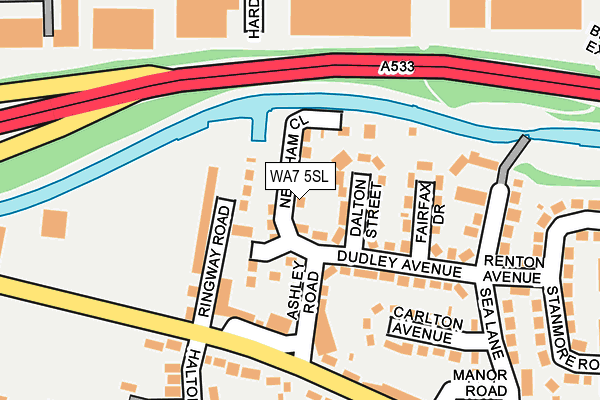 WA7 5SL map - OS OpenMap – Local (Ordnance Survey)