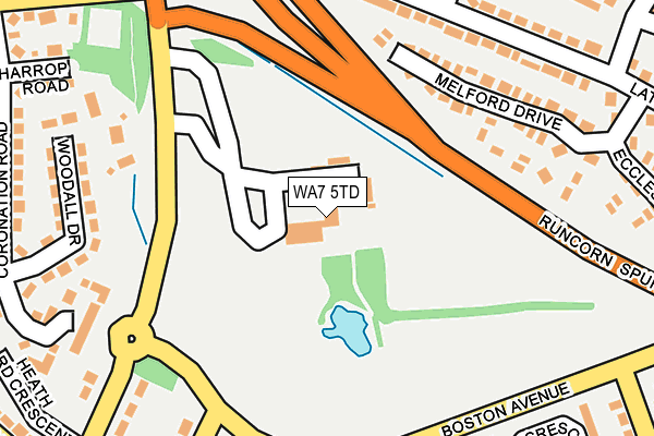 WA7 5TD map - OS OpenMap – Local (Ordnance Survey)