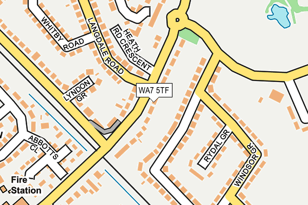 WA7 5TF map - OS OpenMap – Local (Ordnance Survey)