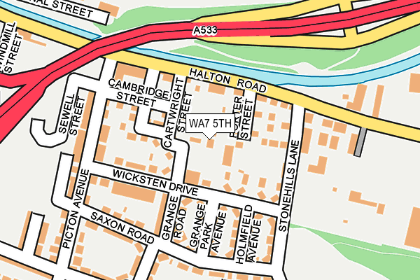 WA7 5TH map - OS OpenMap – Local (Ordnance Survey)