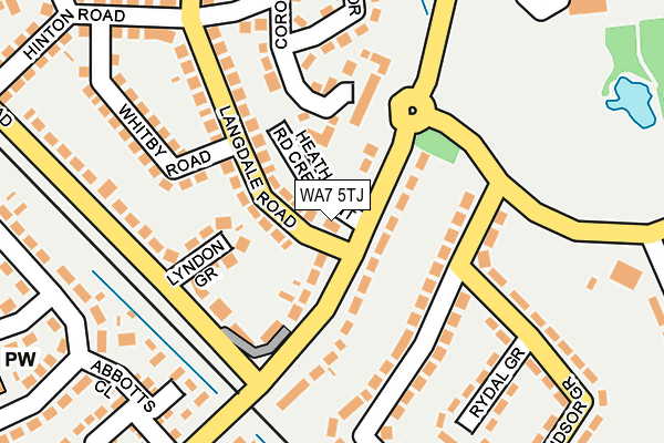 WA7 5TJ map - OS OpenMap – Local (Ordnance Survey)