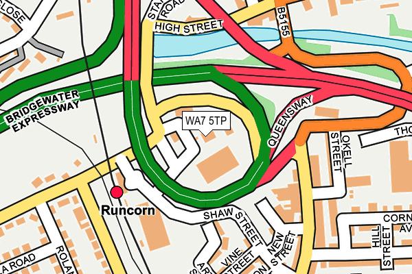 WA7 5TP map - OS OpenMap – Local (Ordnance Survey)