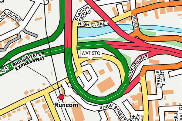 WA7 5TQ map - OS OpenMap – Local (Ordnance Survey)