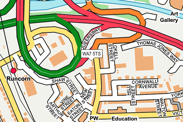 WA7 5TS map - OS OpenMap – Local (Ordnance Survey)