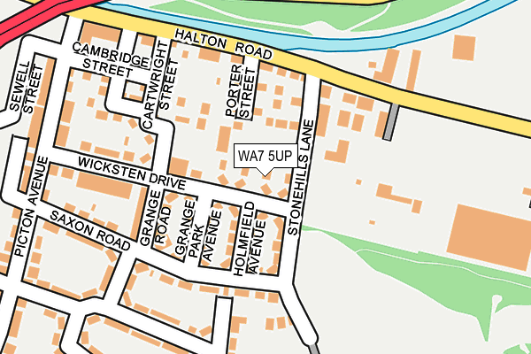 WA7 5UP map - OS OpenMap – Local (Ordnance Survey)