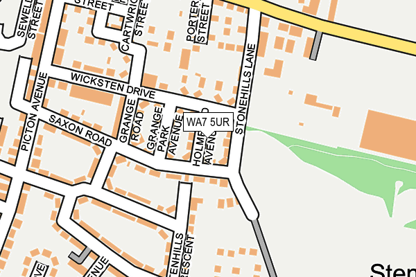 WA7 5UR map - OS OpenMap – Local (Ordnance Survey)