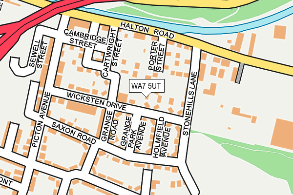 WA7 5UT map - OS OpenMap – Local (Ordnance Survey)