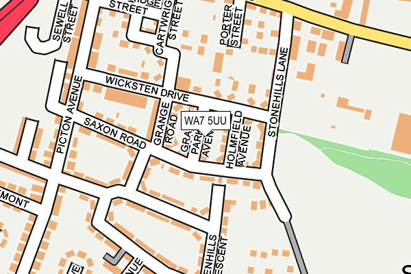 WA7 5UU map - OS OpenMap – Local (Ordnance Survey)