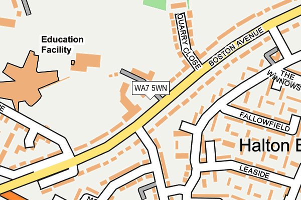 WA7 5WN map - OS OpenMap – Local (Ordnance Survey)