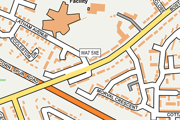 WA7 5XE map - OS OpenMap – Local (Ordnance Survey)