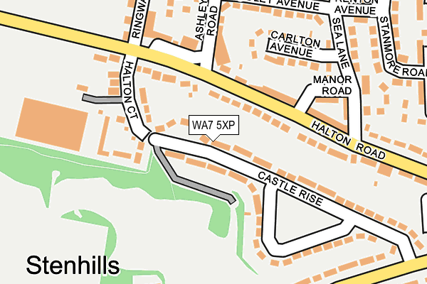 WA7 5XP map - OS OpenMap – Local (Ordnance Survey)