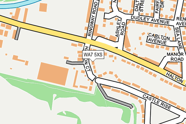 WA7 5XS map - OS OpenMap – Local (Ordnance Survey)