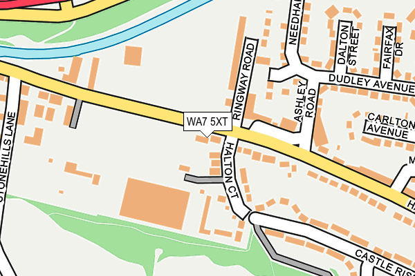 WA7 5XT map - OS OpenMap – Local (Ordnance Survey)
