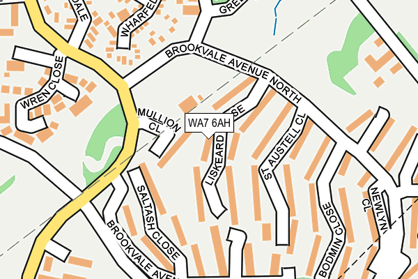 WA7 6AH map - OS OpenMap – Local (Ordnance Survey)