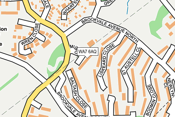 WA7 6AQ map - OS OpenMap – Local (Ordnance Survey)