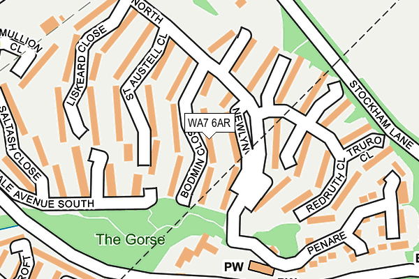 WA7 6AR map - OS OpenMap – Local (Ordnance Survey)