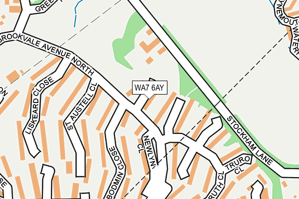 WA7 6AY map - OS OpenMap – Local (Ordnance Survey)