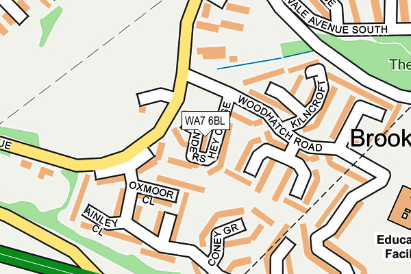 WA7 6BL map - OS OpenMap – Local (Ordnance Survey)