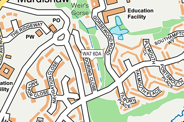 WA7 6DA map - OS OpenMap – Local (Ordnance Survey)