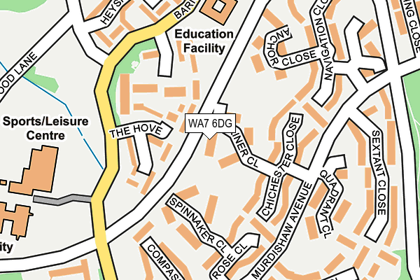 WA7 6DG map - OS OpenMap – Local (Ordnance Survey)