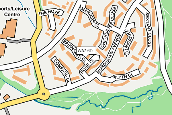 WA7 6DJ map - OS OpenMap – Local (Ordnance Survey)
