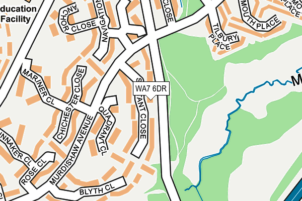 WA7 6DR map - OS OpenMap – Local (Ordnance Survey)
