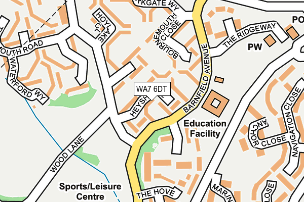 WA7 6DT map - OS OpenMap – Local (Ordnance Survey)