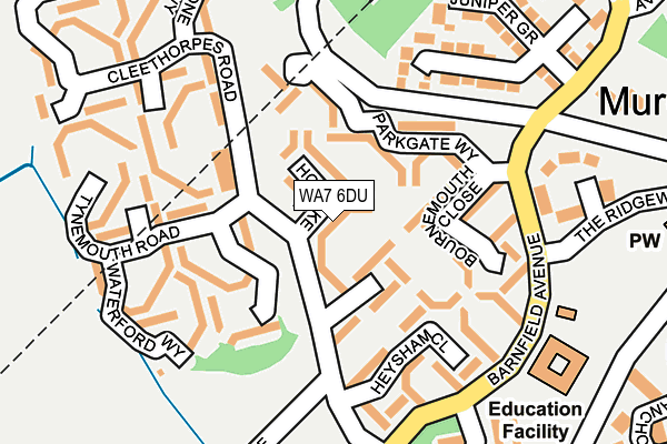 WA7 6DU map - OS OpenMap – Local (Ordnance Survey)