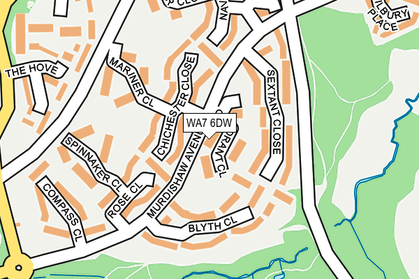 WA7 6DW map - OS OpenMap – Local (Ordnance Survey)